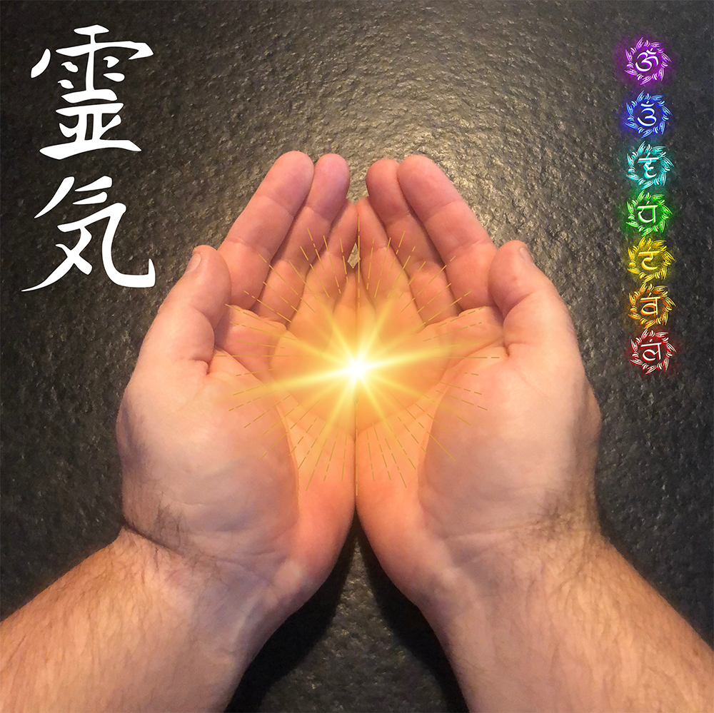 Symbole avec les mains Reiki